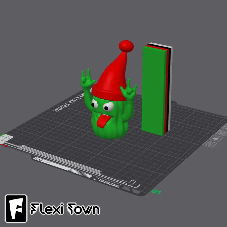 Flexi Print-in-Place Happy Cactus