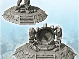 Fantasy altar on platform with stone access stairs (2) - min-1