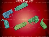 Ebony and Ivory Cosplay Devil May Cry - Ficheiro STL-2