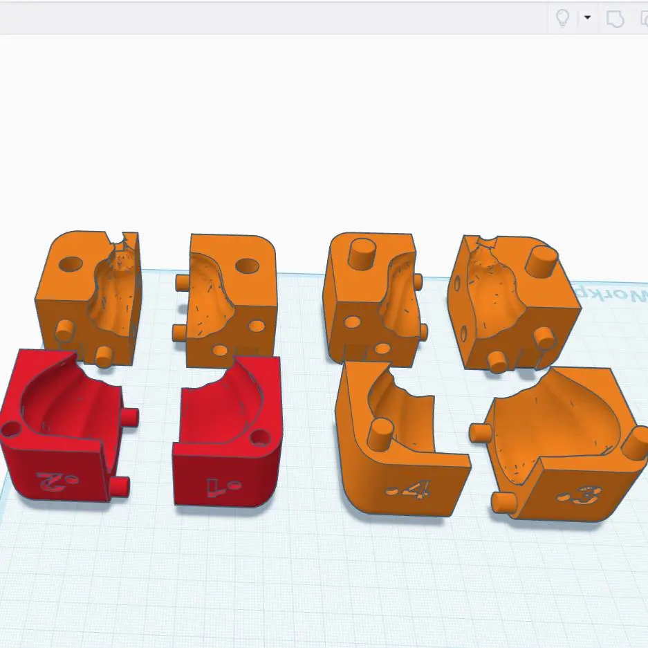 Pumpkin mold for candle
