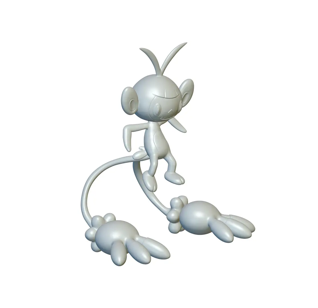 Pokemon Ambipom #424 - Ready for 3D Printing!