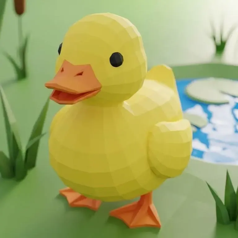 Pato Low Poly