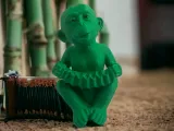 Monkey playing the accordion-0