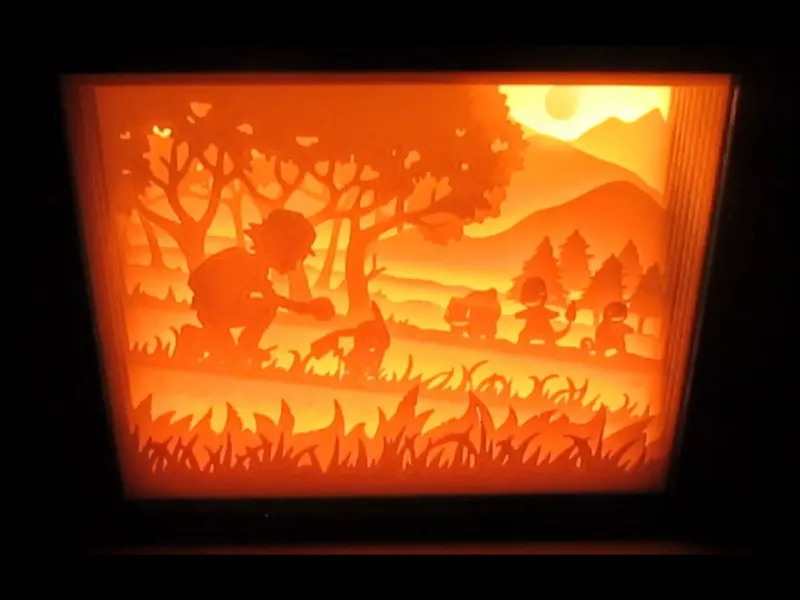 pokemon lightbox (shadow box)