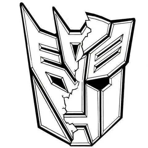 (Enfocada en accesorios): "Transformers Decepticon Emblem -