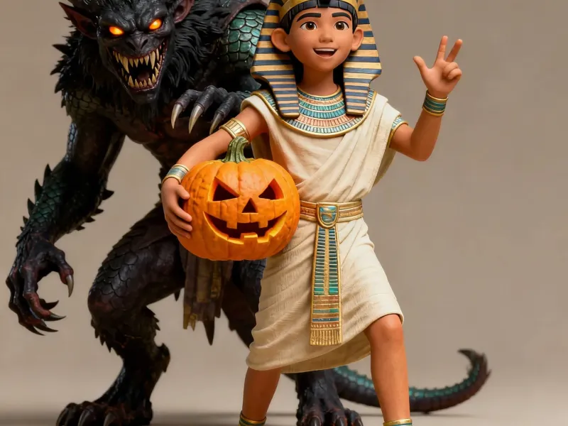 The Egyptian Halloween Duo