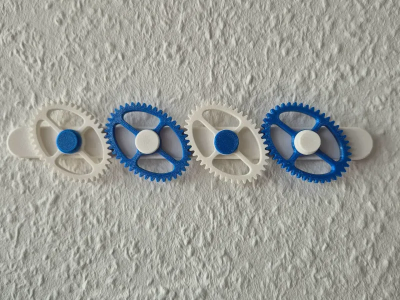 4-Gear Chain Fidget Wall Mount