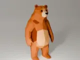 Urso em pé - low poly-2