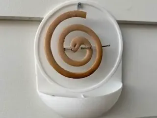 Mosquito, mozzie, coil wall mount with ash tray. no supports