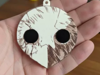 Evangelion Angel Mask/Skull Keychain