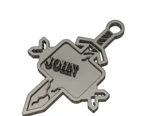 Mine Craft Key Chain (John)