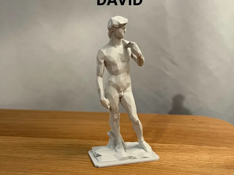 Statua di David Low Poly (Michelangelo)
