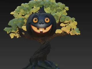 tree cute haunted