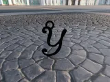 KEYCHAIN LETTER Y 4cm-2