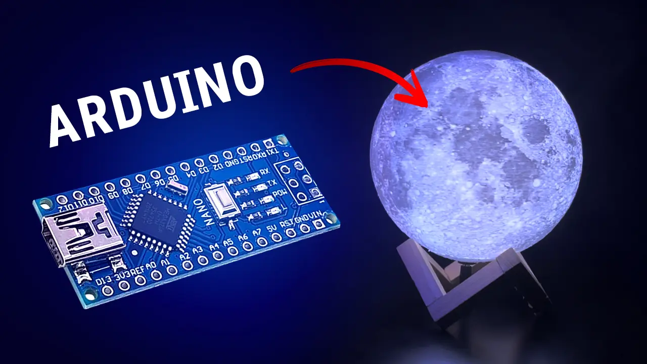 Interactive RGB Moon Lamp