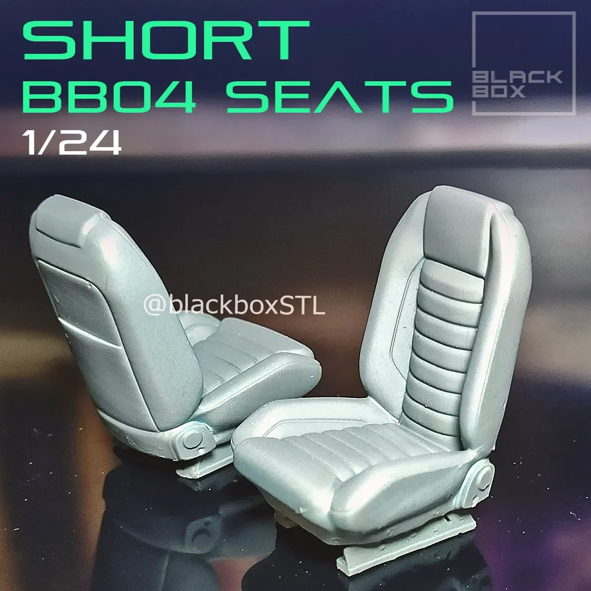 SHORT SEAT BB04 FOR DIECAST AND MODELKITS 1-24TH