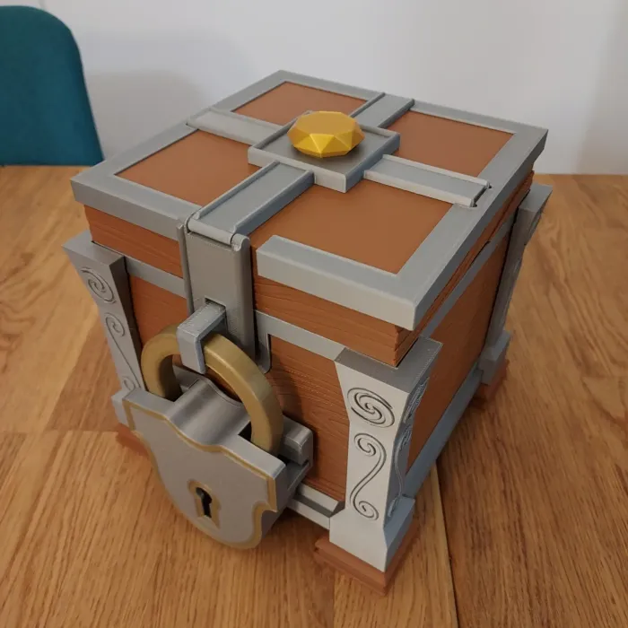 Fantasy Chest with Modular Lock - Toys - PLA - 3D printed product - фото 9
