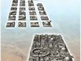 Large set of futuristic tiles for base or death star with va-2