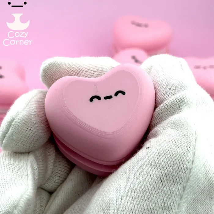 3D Printer Files | 3MF File | Clicky heart macaron keychain | Creality ...