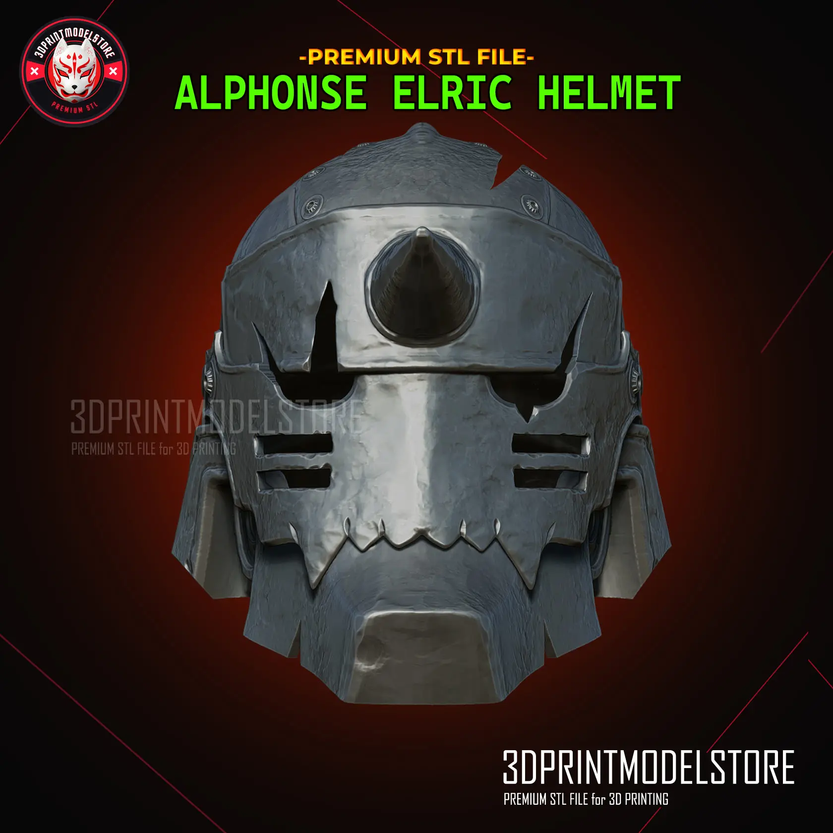 Alphonse Elric Helmet - Fullmetal Alchemist Cosplay Mask