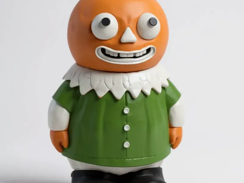 Vintage halloween pumpkin head boy bucket lantern