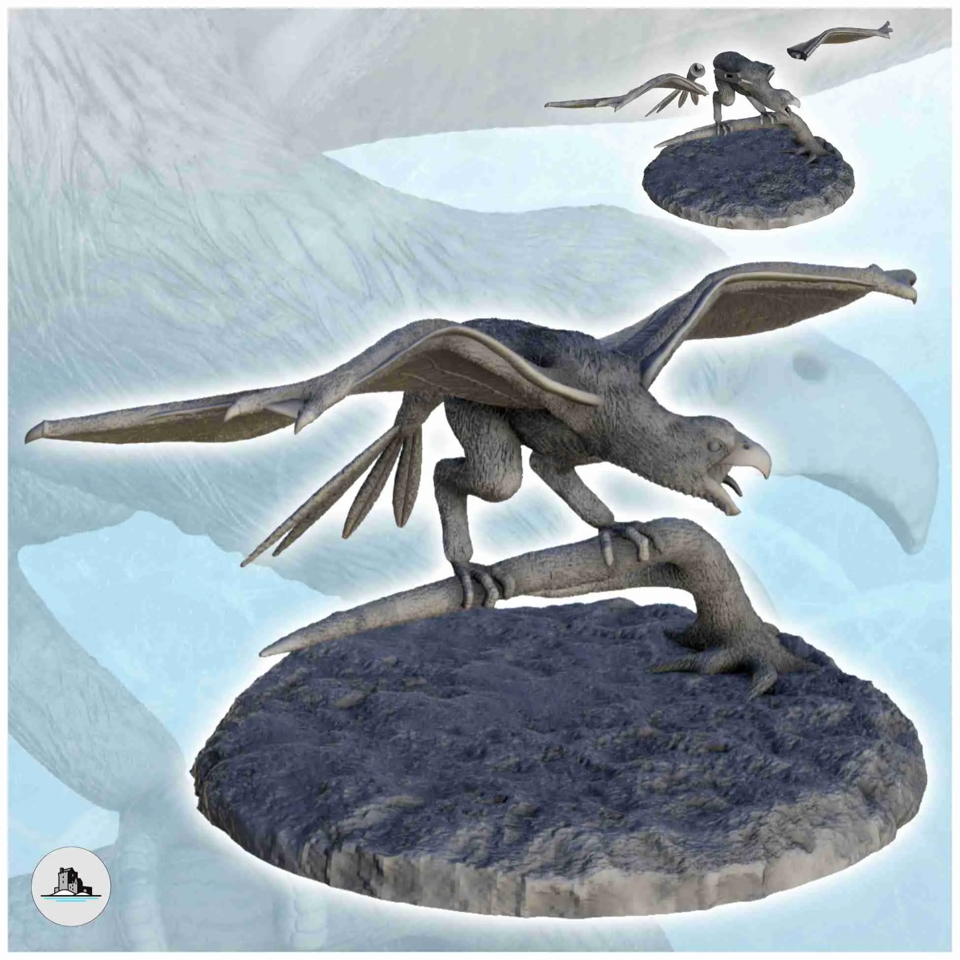 Yi qi dinosaur (7) - miniatures figure statue scenery