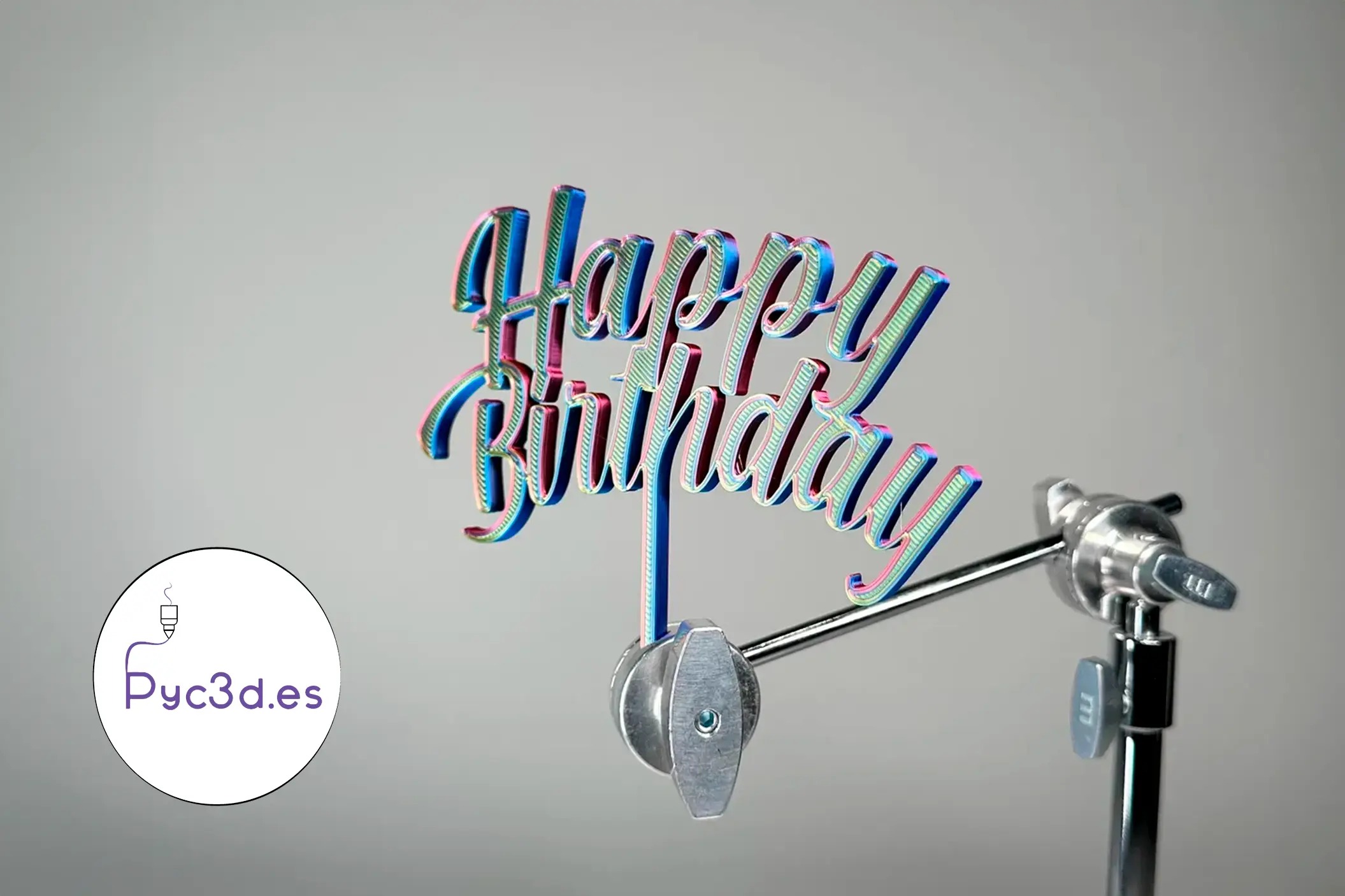 HAPPY BIRTHDAY CAKE TOPPER