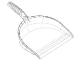Open Clean Plastic Dustpan-4
