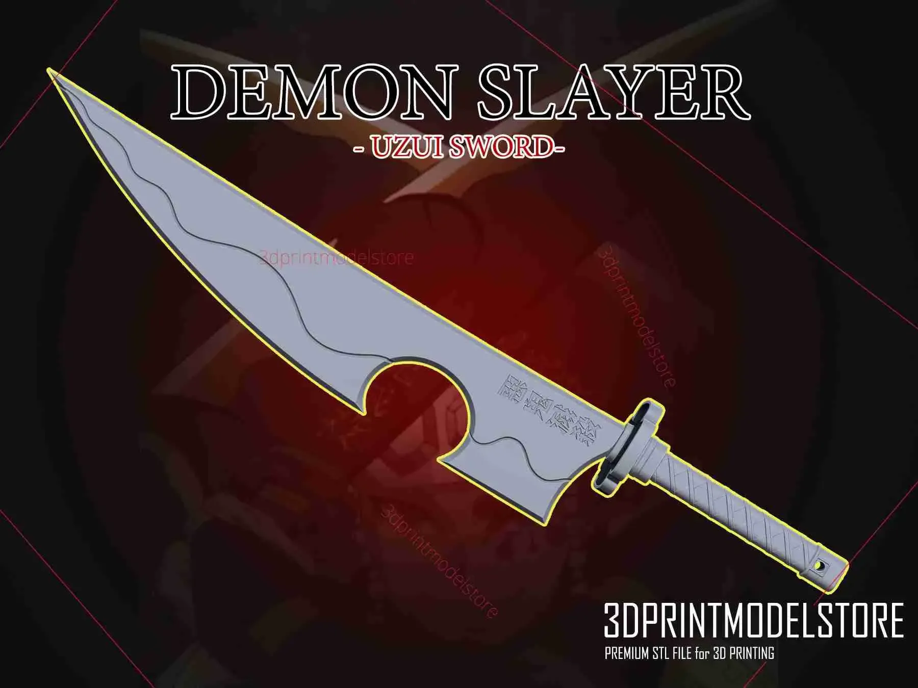 Demon Slayer Tengen Uzui Sword - Kimetsu no Yaiba Cosplay