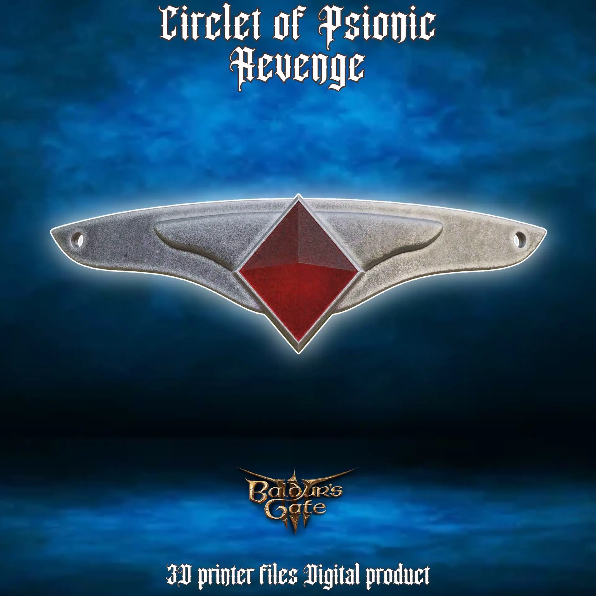 Fantasy Cosplay Circlet of Psionic Revenge  Baldurs Gate 3