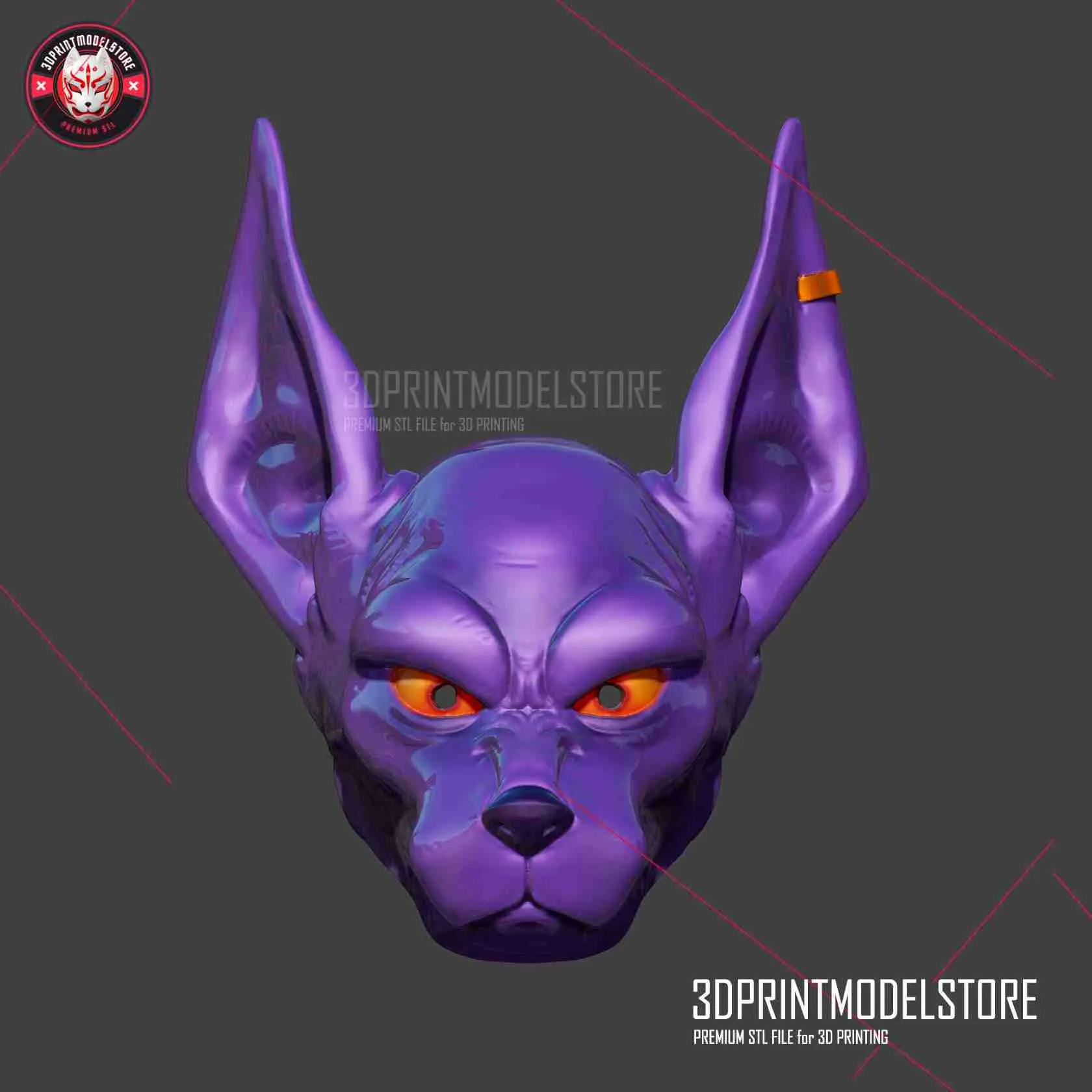 Beerus Hoofd Helm - Anubis Cosplay Masker Halloween Kostuum