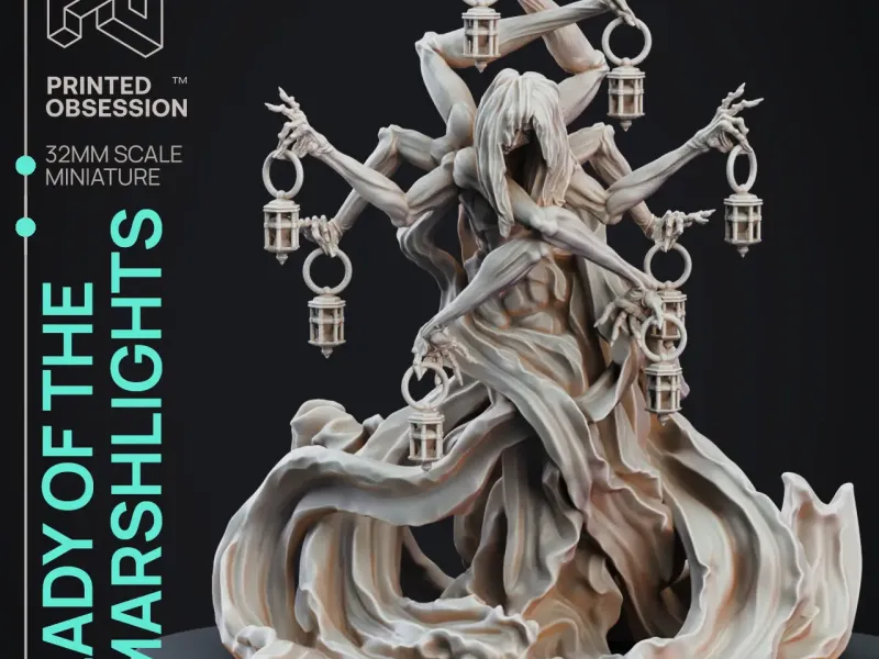 Lady of the Marsh Lights - Boss Monster - 32mm model