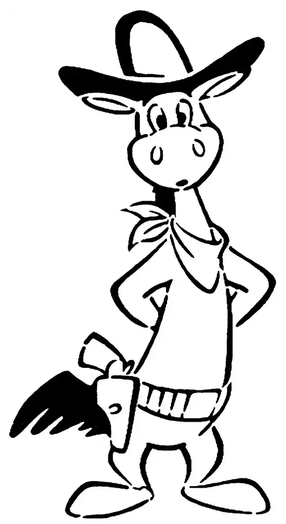 Quick Draw McGraw stencil
