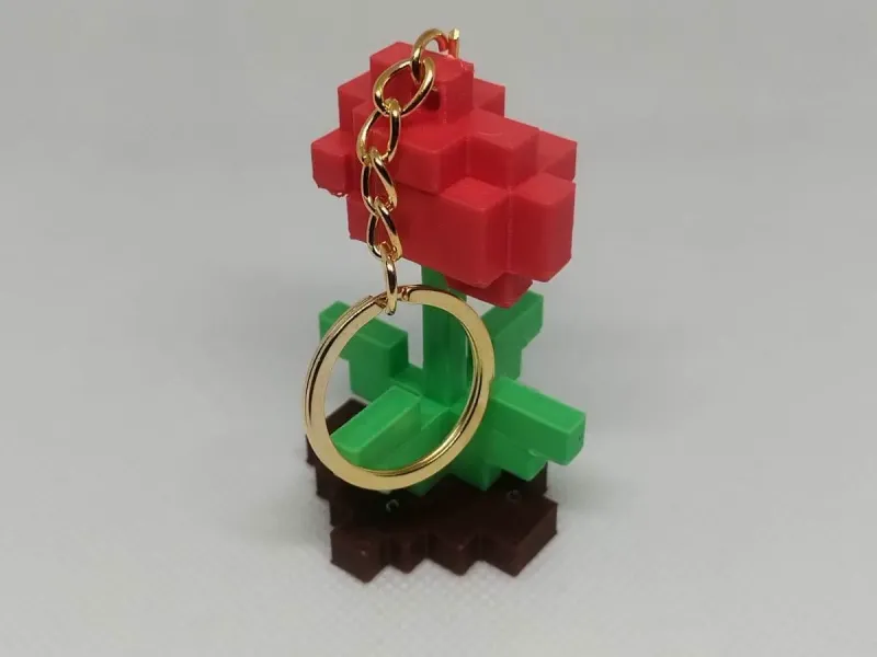 Portachiavi Fiore di Minecraft