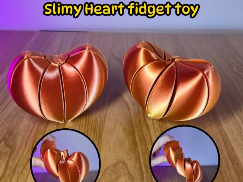 Hart Fidget Speelgoed – Zwaartekracht Aangedreven Glijdend Fidget Speelgoed (2 vers