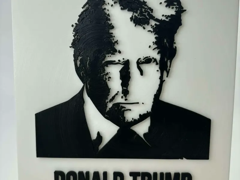 Donald Trump portrait Tile 150mm