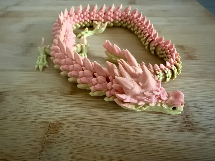 Flexi Crystal Dragon - Toys - PLA - 3D printed product - фото 4