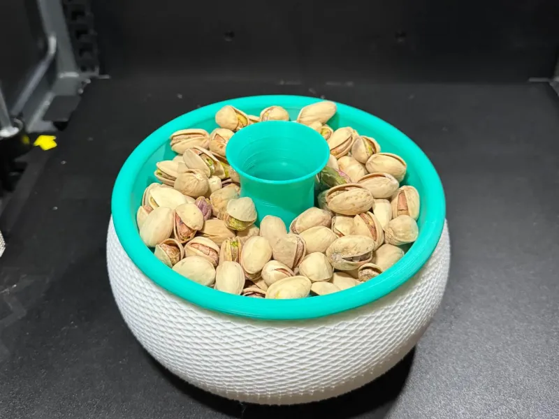 pistachio bowl with shell container