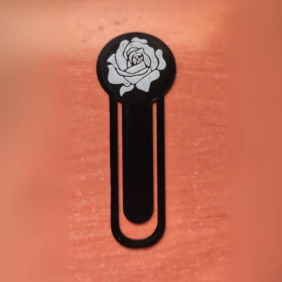 3D Printer Files | 3MF File | Marcapáginas Rosa