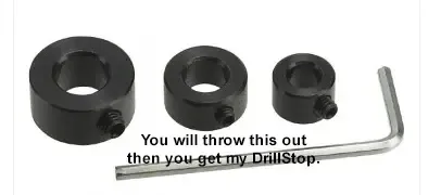 complete drill stop series 45,35,25mm + box