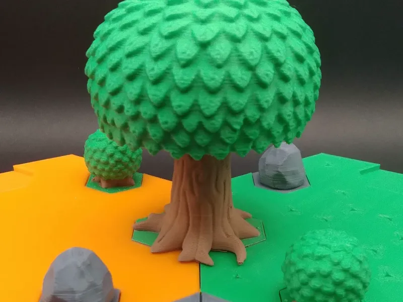Tuiles de terrain hexagonales