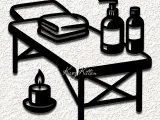 massage table massuese wall art home decor-0