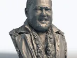 Laurence Fishburne Low Poly Bust - Morpheus Actor Sculpture-9