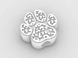 Straw Topper paw texture leopard-1