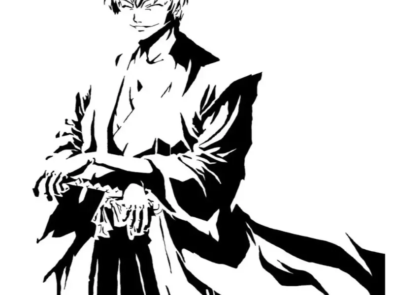 Gin Ichimaru stencil