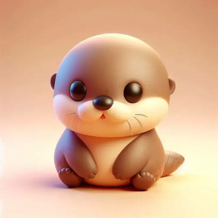 Cute otter