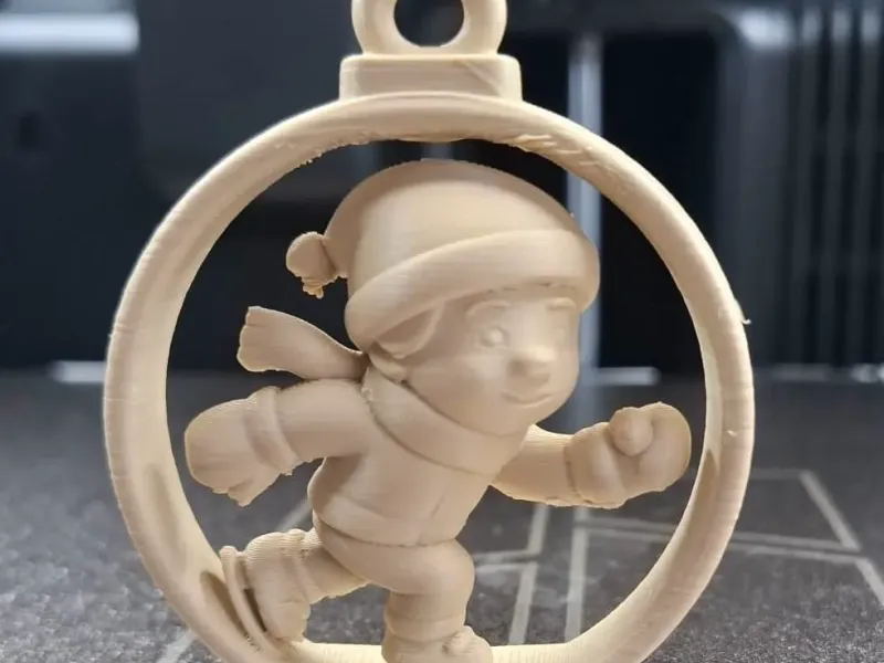 Festive Ice Skater Ornament