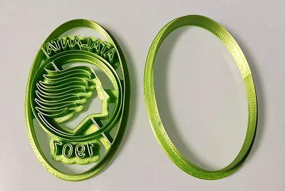 Atalanta football team logo cookie cutter set