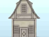 Medieval house with curved roof and dormer windows 5 - minia-4