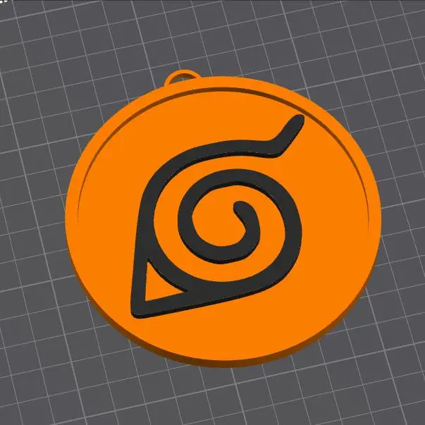 Naruto Konoa Keychain